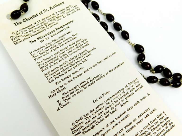 Vintage Chaplet of Saint Anthony