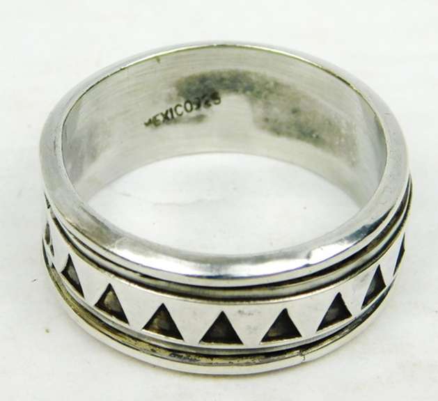 Men's Solid Sterling Spinner Ring, Size 13.5
