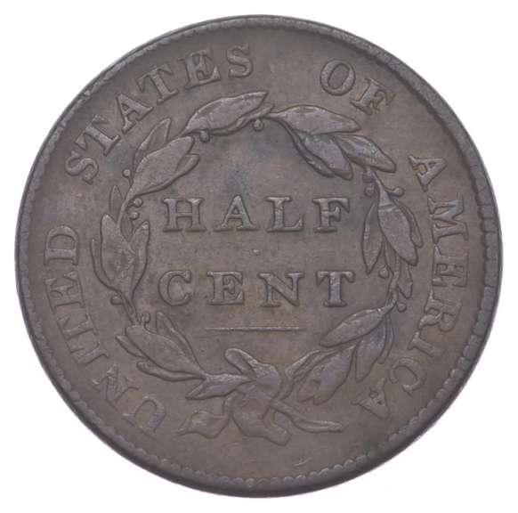 1826 Classic Head Half Cent