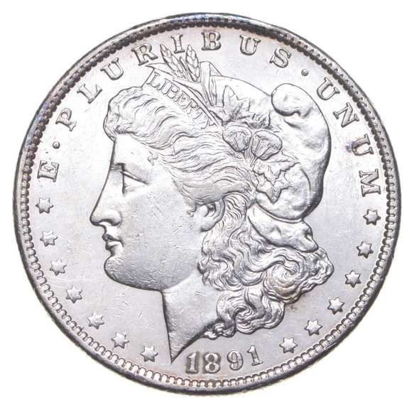 1891-CC Morgan Silver Dollar