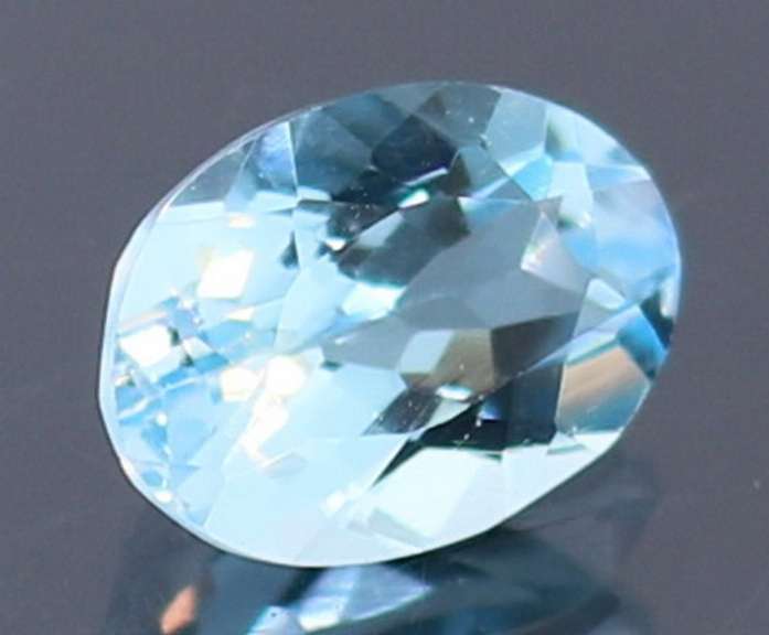 Brilliant 2.12ct oval cut sky blue Topaz