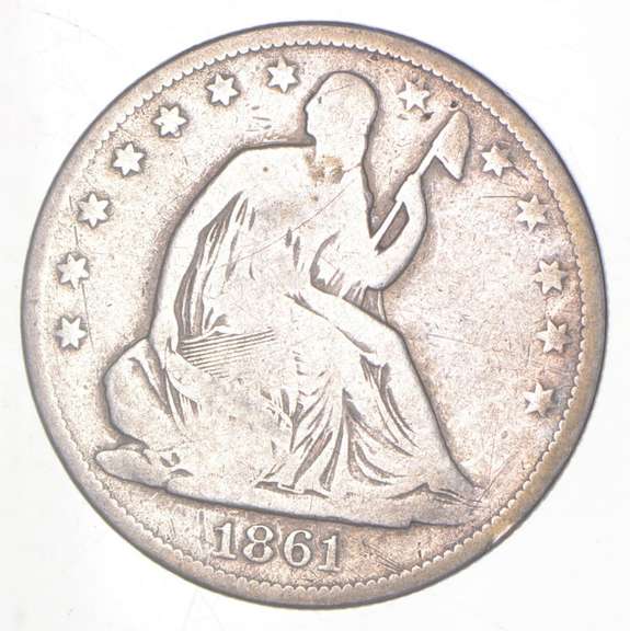 1861-O Seated Liberty Half Dollar - W-11