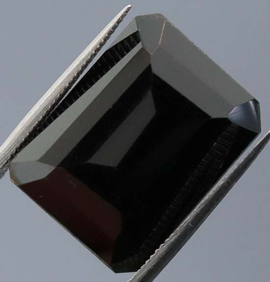 Diamond black 8.25ct emerald cut Onyx