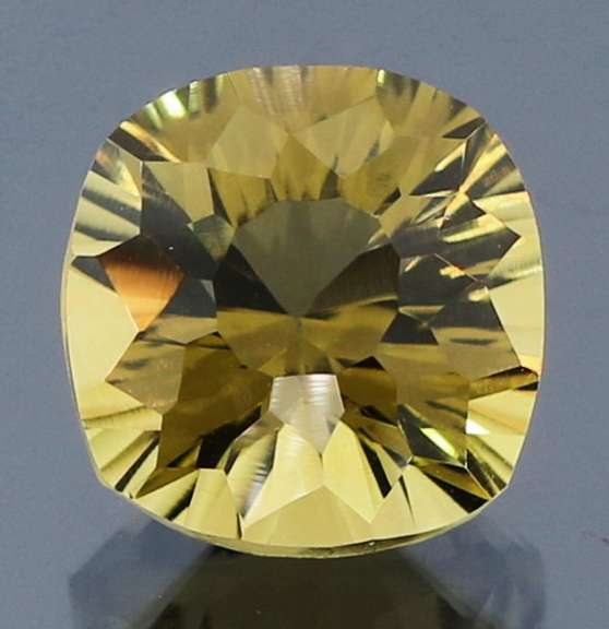 Captivating 4.19ct concave cushion burnished gold Citrine