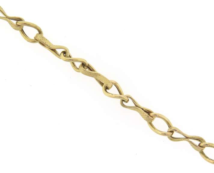 Fancy 18kt Strrup Link Bracelet