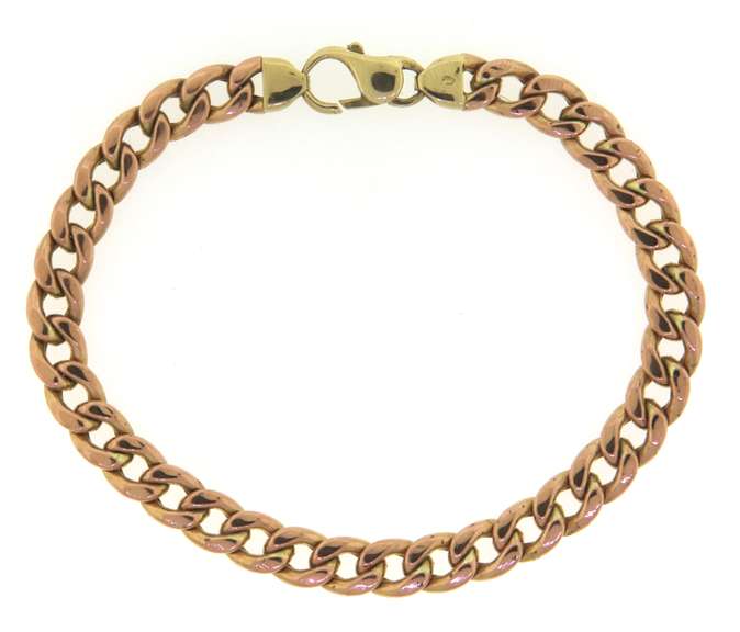 Chic 14kt RG Open Curb Link Bracelet