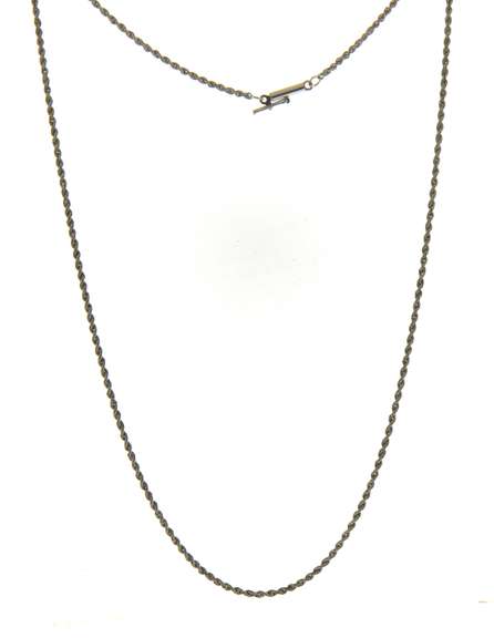 Sterling Silver Rope Chain Necklace