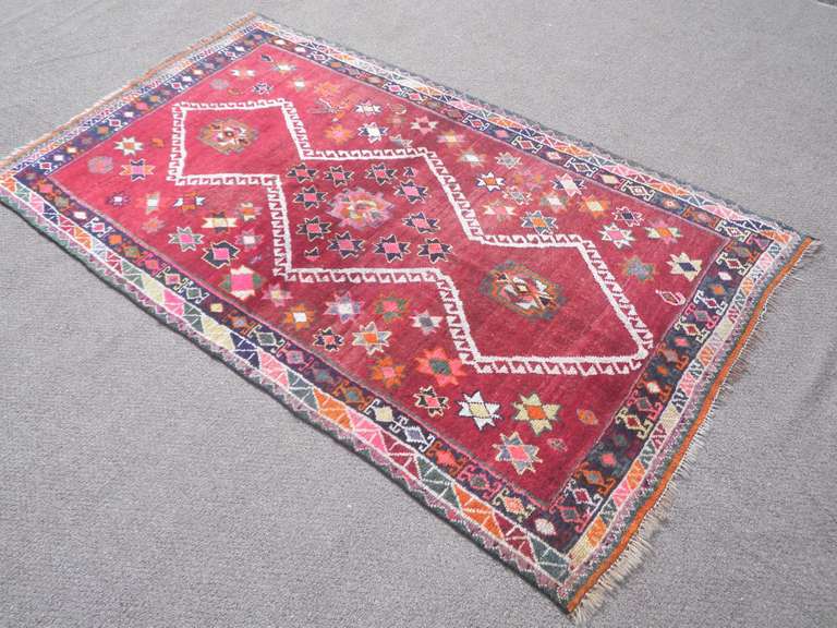 Handmade Turkish Rug 7.0x4.1