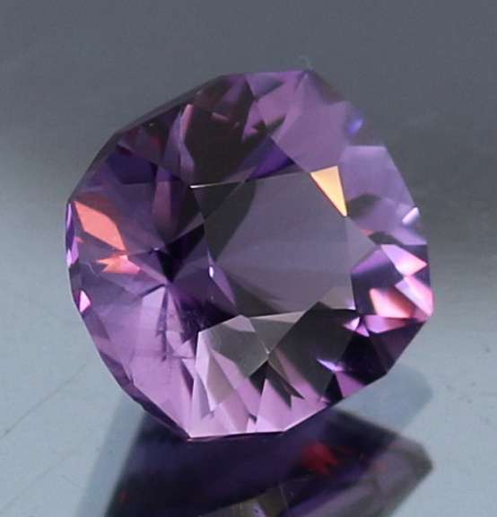 Pristine 4.11ct Portuguese cushion cut Bolivian Amethyst