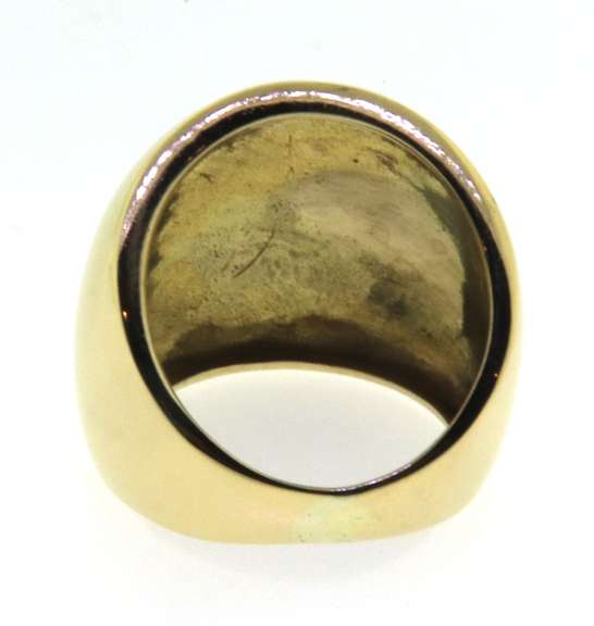 Festive 18kt Wide Gold Ring