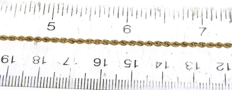 Nice Yellow Gold Rope Chain Necklace