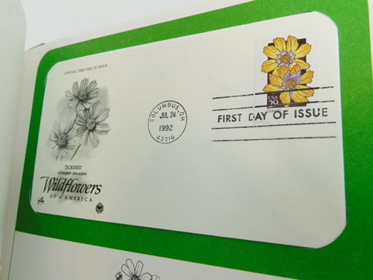 1992 Portfolio of 50 Wildflowers 1st Day Covers