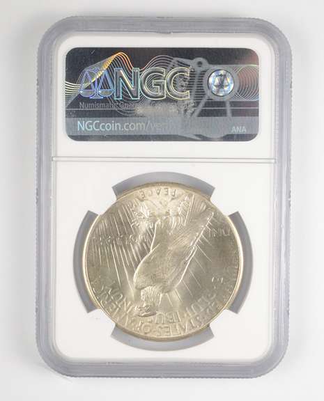 MS65 1925 Peace Silver Dollar - Graded NGC