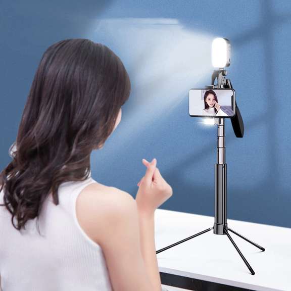 Aluminum Alloy Selfie Stick Tripod Anti-shake Handheld