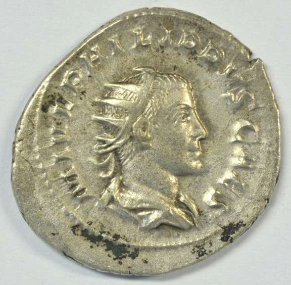 Nice Gordian III Roman Silver Antoniniunus, 238-244 AD