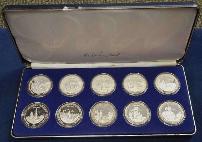 The Christopher Columbus 500th Anniversary Silver Proof Coins