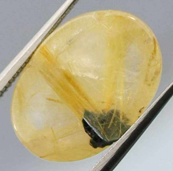 Captivating 5.74ct Golden Rutilated Quartz