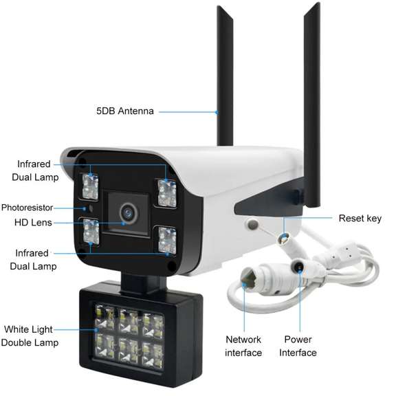 10 LED 1080P Wireless Security IP Camera