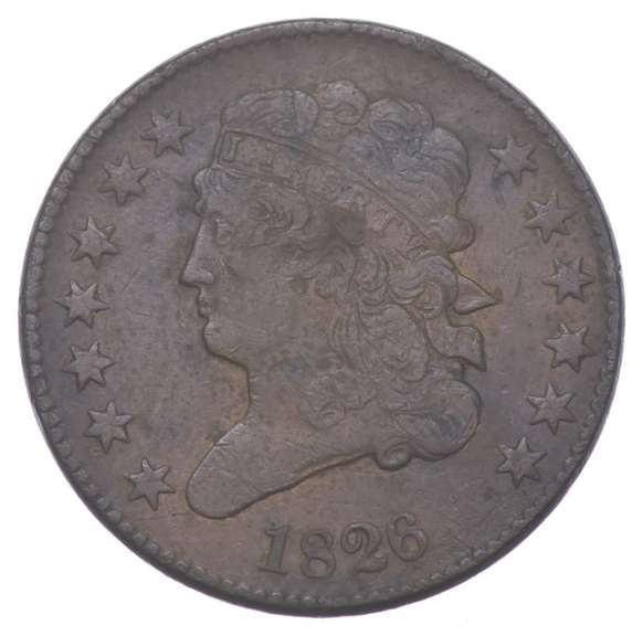 1826 Classic Head Half Cent