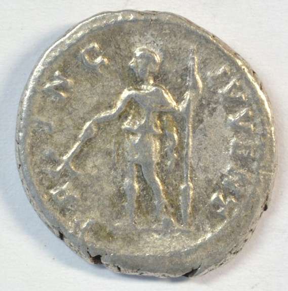Scarce Near Mint Geta Roman Silver Denarius, 209-212 AD