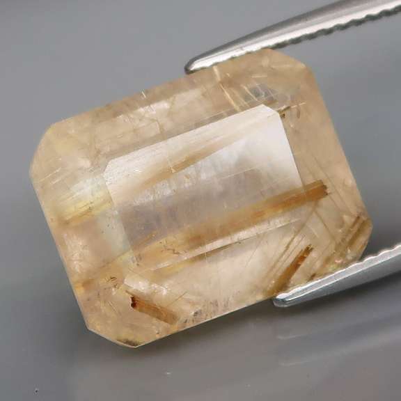 Captivating 10.03ct Golden Rutilated Quartz