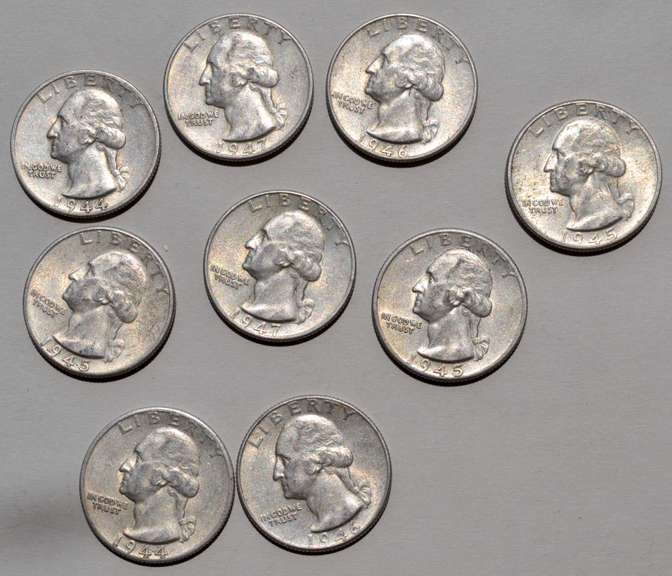 9 Nicer 1940 Era Washington Quarters