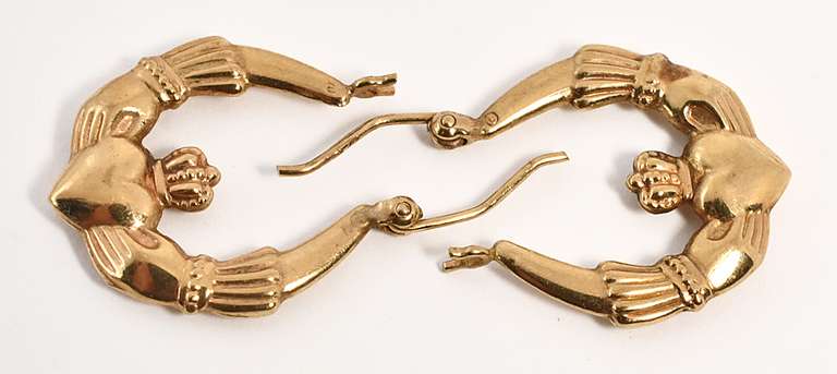 Popular Irish Claddaugh Earrings