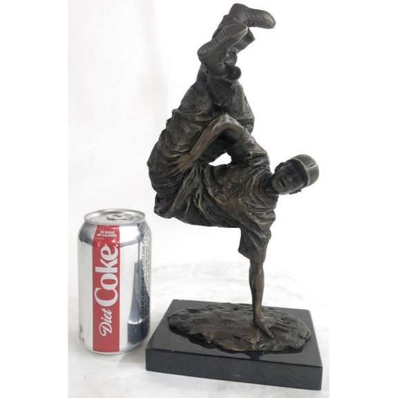The Hip Hop Boy Dancing Bronze Statue