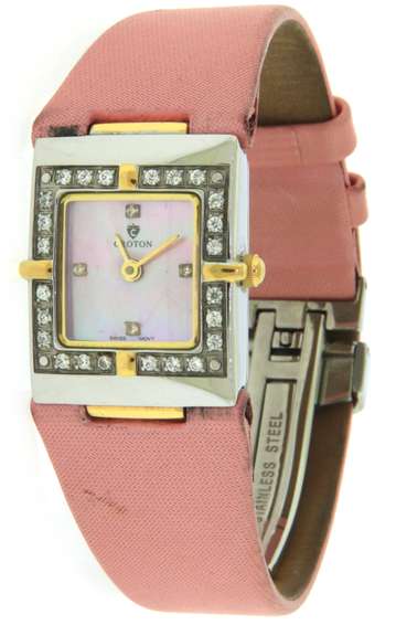Coroton 2 Tone CZ Bezel Mop Watch