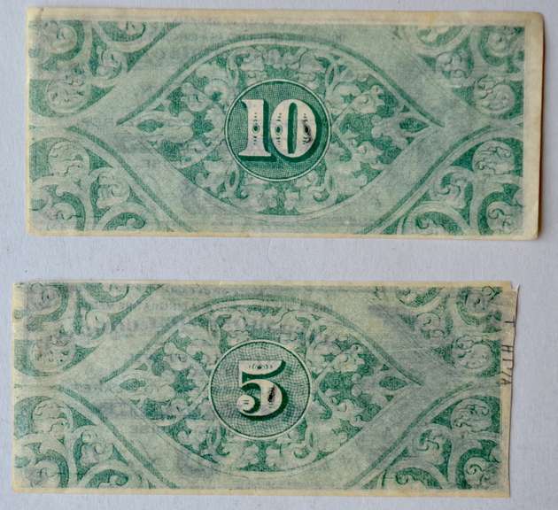 5 Cent &10 Cent Unc Jan 1 1883 Walker Iron &Coal Co Notes