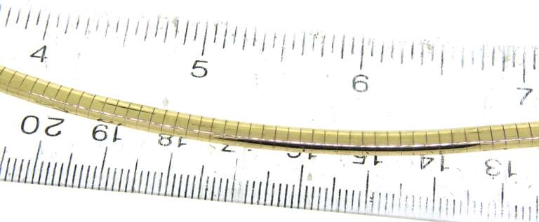 Remarkable Omega Yellow Gold Necklace