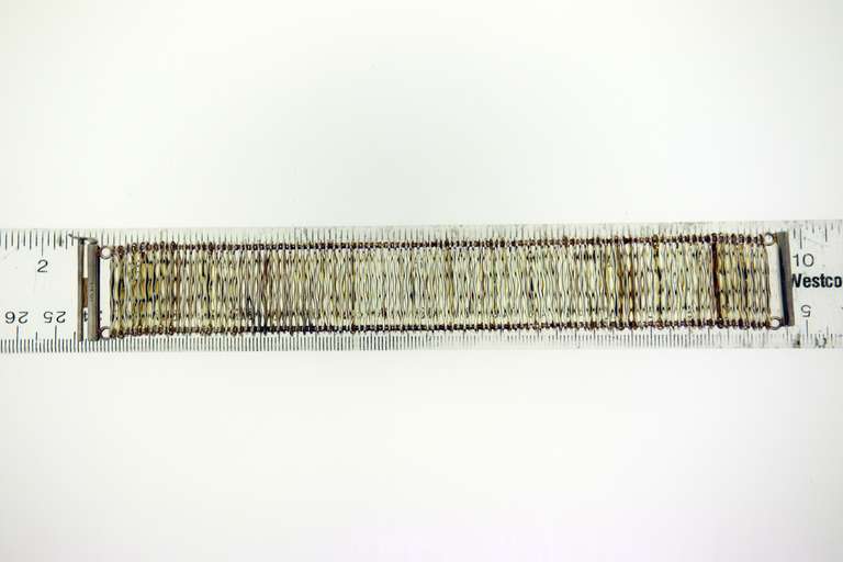 Sterling Silver solid Multi Strands Link Bracelet