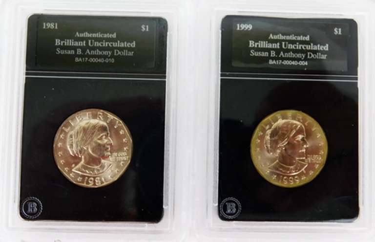 2 Susan B. Anthony Uncirculated Dollars