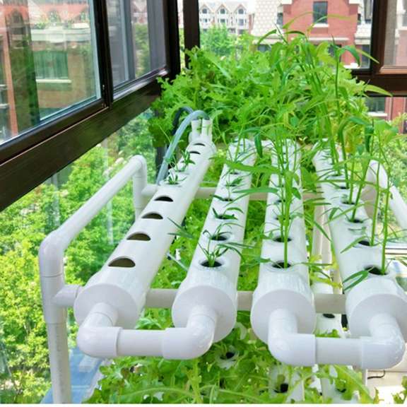 Hydroponic Grow System Kit 108 Plant Sites 12 Pipes