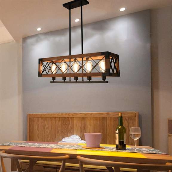 110-240V Pendant 5-Light Chandelier Ceiling Lamp