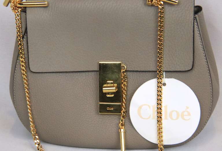 Brand New Authnetic Chloe Lamb Skin Drew Shoulder Bag