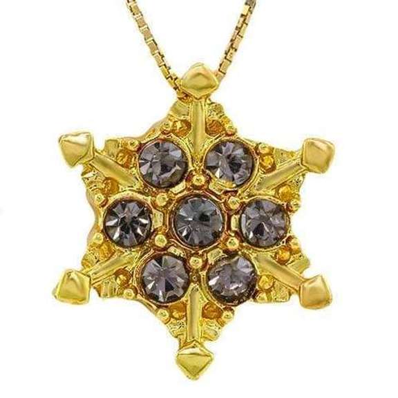 CREATED SAPPHIRE GERMAN SILVER PENDANT