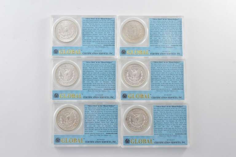 (Lot 6) BU 1881-S 1887 1898-O Morgan Silver Dollars - Slabbed GCS, Inc