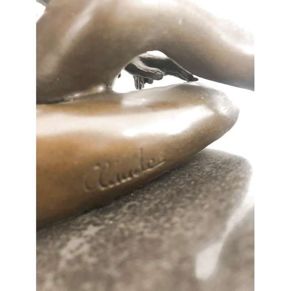 Nude Girl By Claude Bronze Sculpture