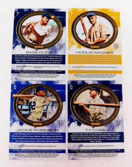 4 Panini 2018 Hall of Famer Baseball Cards