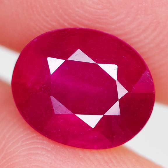 Vivid blood red 5.11ct Ruby from Madagascar