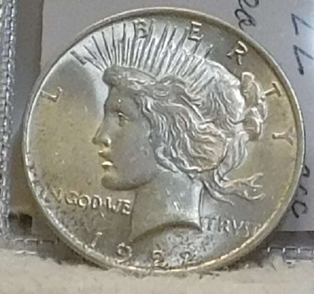 1922 Peace Dol  near Uncirculated