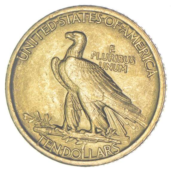 1907 $10 Indian Head Gold Eagle - Filed Rims