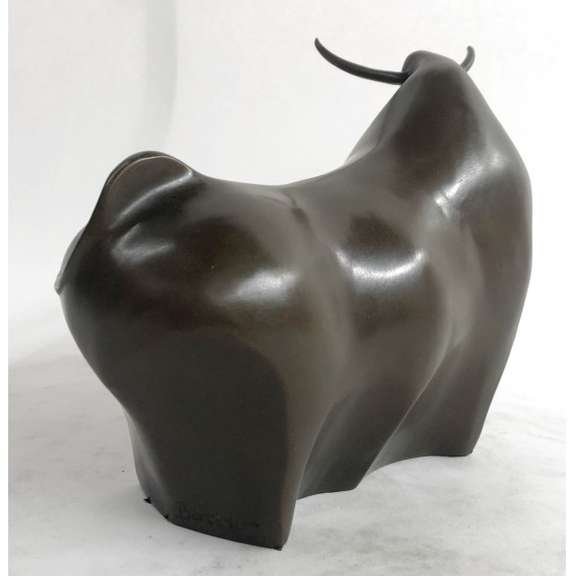 Modern Bull Bronze Figurine