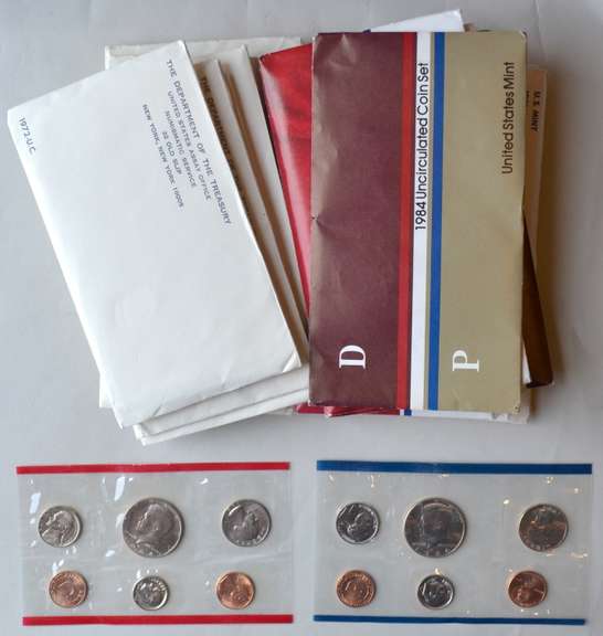 3 Each US Mint Sets 1972 1980-1 1984 &1987.