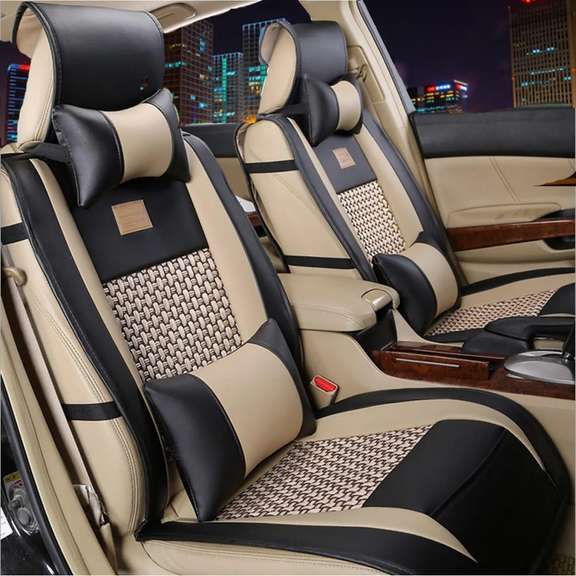 10pcs Car PU Leather Front Rear Car Seat