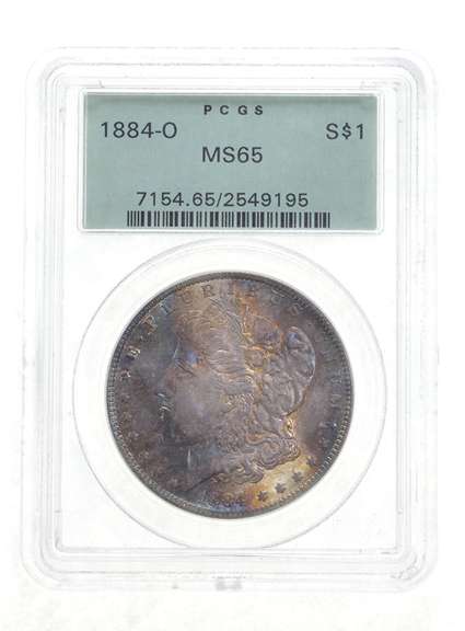 MS65 1884-O Morgan Silver Dollar - Graded PCGS