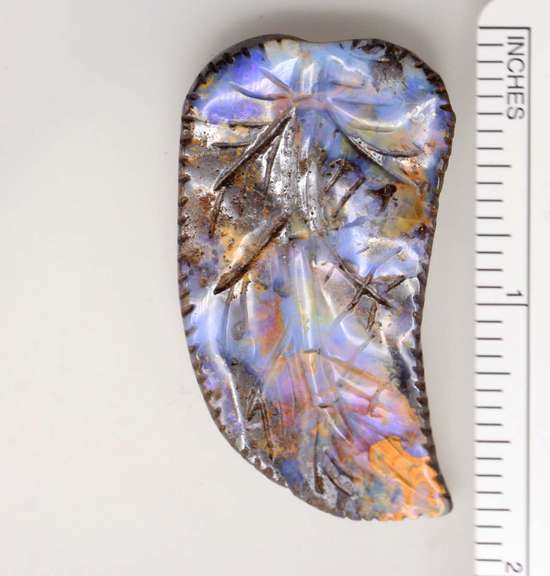 Beautiful Boulder Opal Feather