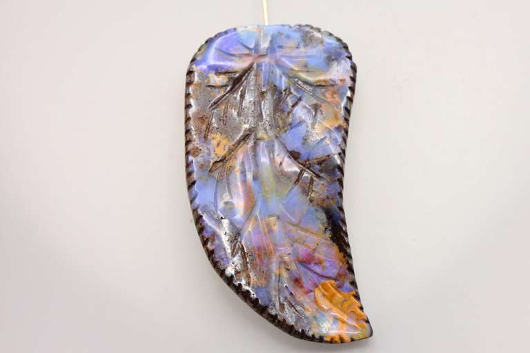 Beautiful Boulder Opal Feather