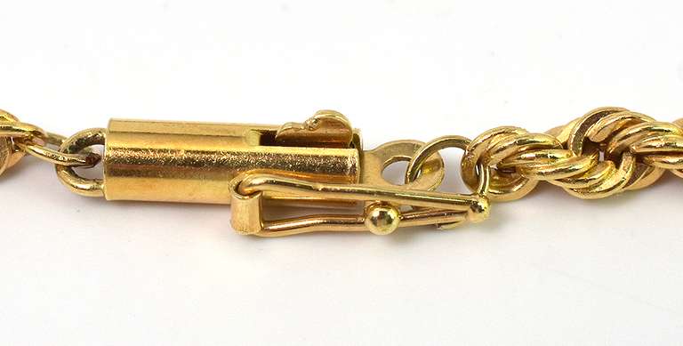 Excellent 8-Inch 18KT Rope Bracelet